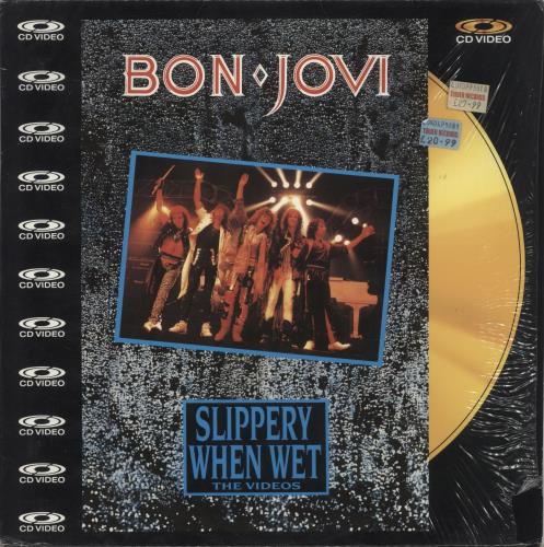 Bon Jovi Slippery When Wet - Shrink laserdisc / lazerdisc UK BONLZSL874096