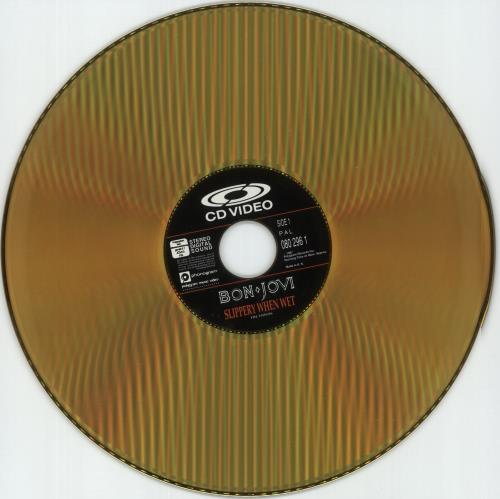 Bon Jovi Slippery When Wet - Shrink laserdisc / lazerdisc UK BONLZSL874096