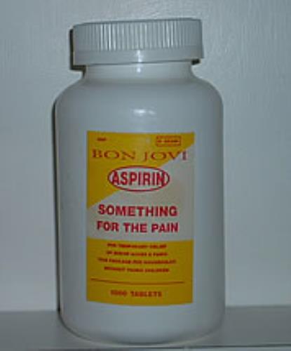 Bon Jovi Something For The Pain - Empty Asprin Jar memorabilia US BONMMSO77255