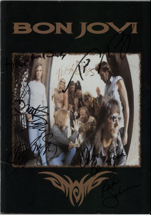 Bon Jovi These Days - World Tour - Fully Autographed tour programme UK BONTRTH613331