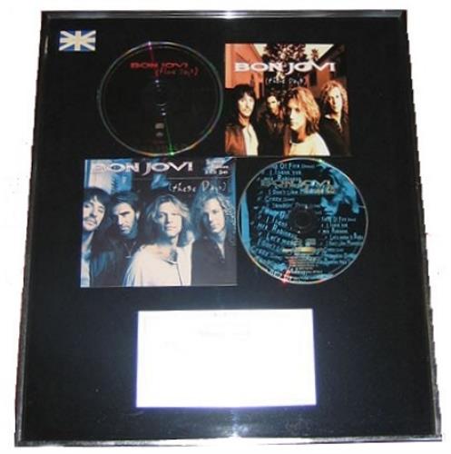 Bon Jovi These Days Special Edition award disc UK BONAWTH178304