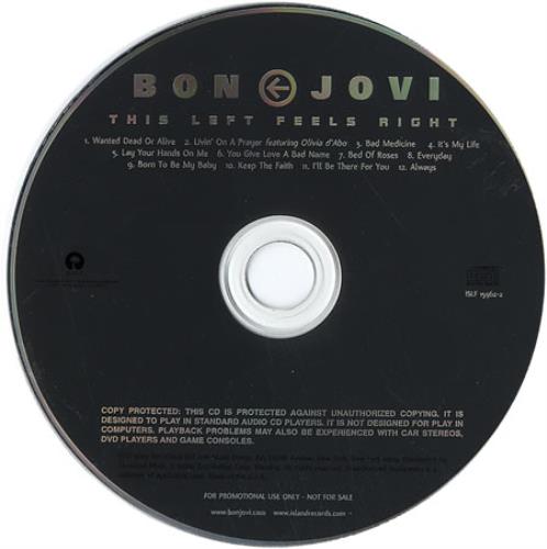 Bon Jovi This Left Feels Right CD album (CDLP) US BONCDTH267874