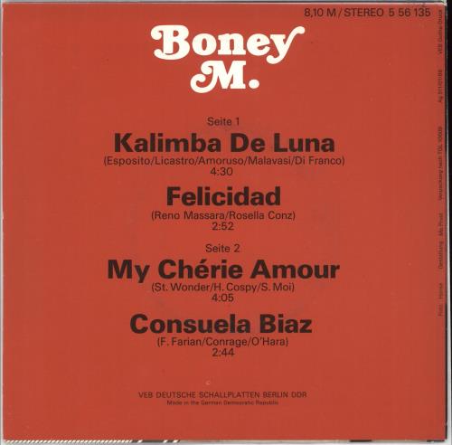 Boney M Boney M EP 7" vinyl single (7 inch record / 45) German BOM07BO710508