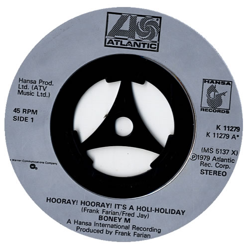 Boney M Hooray! Hooray! It's A Holi-Holiday 7" vinyl single (7 inch record / 45) French BOM07HO553220