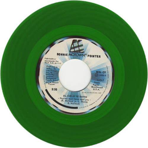 Bonnie Pointer El Cielo Te Envio - Green Vinyl 7" vinyl single (7 inch record / 45) Mexican BPN07EL399954