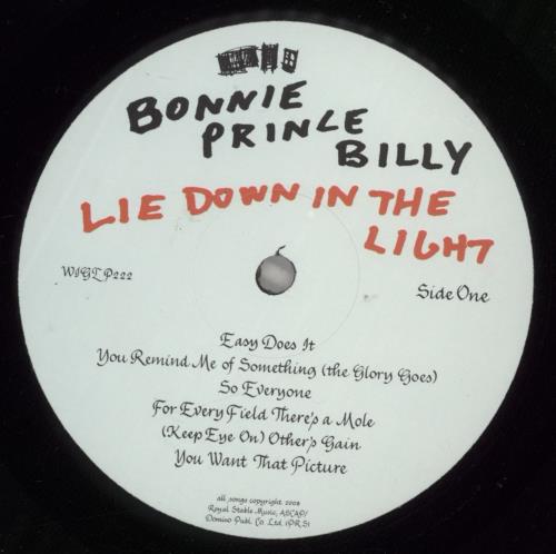 Bonnie Prince Billy Lie Down In The Light vinyl LP album (LP record) UK BPBLPLI878406