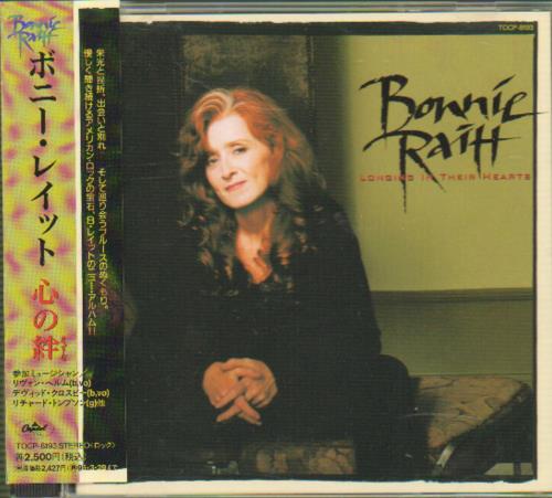 Bonnie Raitt Longing In Their Hearts CD album (CDLP) Japanese BRTCDLO252955