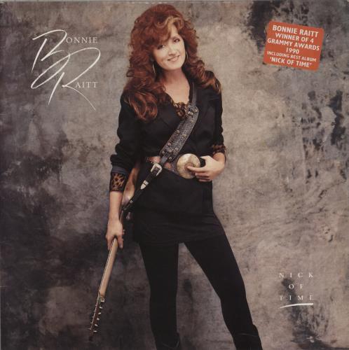 Bonnie Raitt Nick Of Time - 2nd - Hype Sticker vinyl LP album (LP record) UK BRTLPNI877362