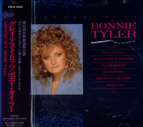 Bonnie Tyler Greatest Hits CD album (CDLP) Japanese BTYCDGR540031
