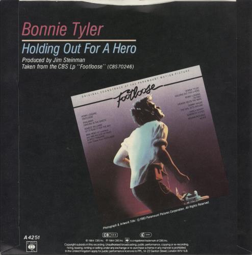 Bonnie Tyler Holding Out For A Hero 7" vinyl single (7 inch record / 45) UK BTY07HO46176