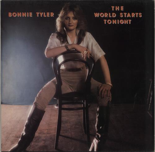 Bonnie Tyler The World Starts Tonight vinyl LP album (LP record) US BTYLPTH764183