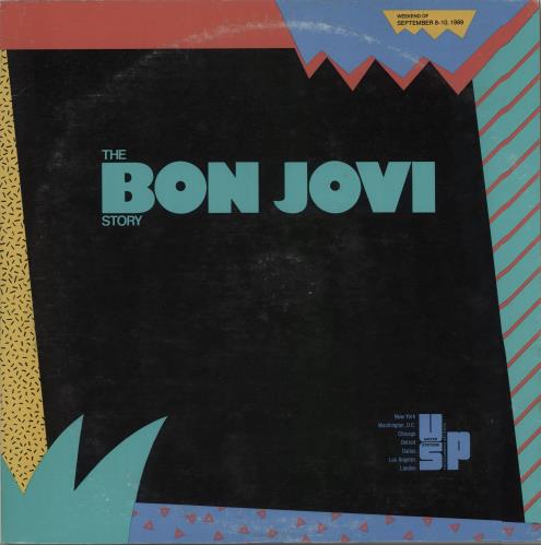 Bon Jovi The Bon Jovi Story - Clear Vinyl 2-LP vinyl record set (Double Album) US BON2LTH143258