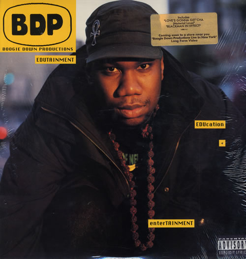 Boogie Down Productions Edutainment vinyl LP album (LP record) US B9OLPED558056