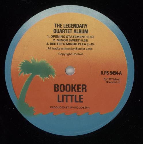 Booker Little The Legendary Quartet Album vinyl LP album (LP record) UK 4BLLPTH452057
