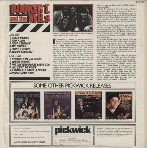 Booker T. & The M.G.'s Booker T. And The M.G.'s - Shrink vinyl LP album (LP record) UK BKTLPBO872224
