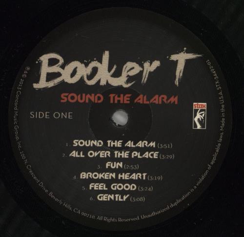 Booker T. & The M.G.'s Sound The Alarm vinyl LP album (LP record) US BKTLPSO688960