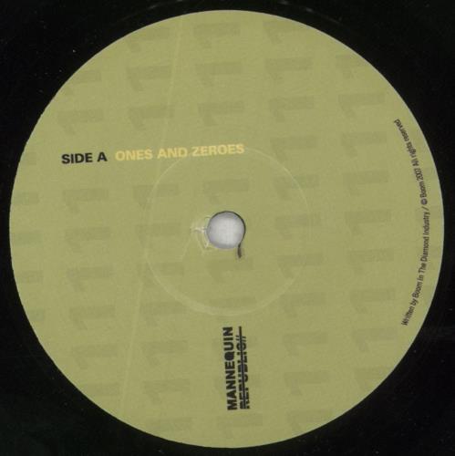 Boom In The Diamond Industry Ones And Zeroes 7" vinyl single (7 inch record / 45) UK 81P07ON856718