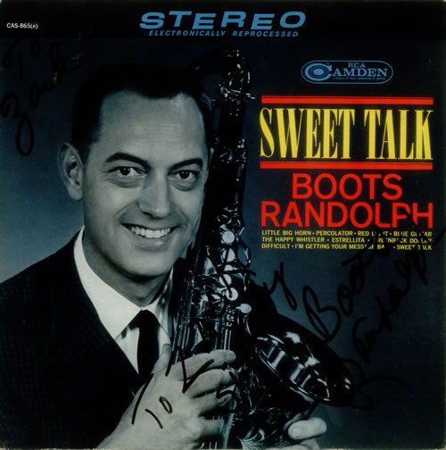 Boots Randolph Sweet Talk - Autographed vinyl LP album (LP record) US RFBLPSW548223