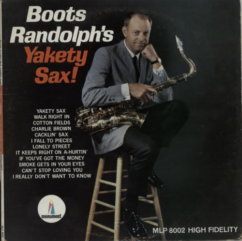 Boots Randolph Yakety Sax vinyl LP album (LP record) US RFBLPYA616636