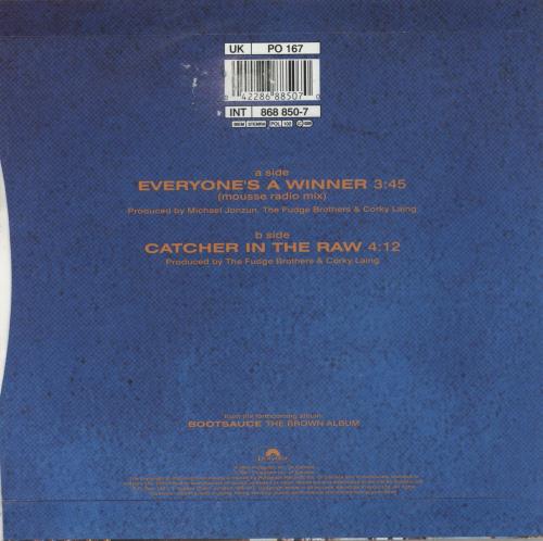 Bootsauce Everyone's A Winner [Remix] 7" vinyl single (7 inch record / 45) UK 6ZZ07EV882384