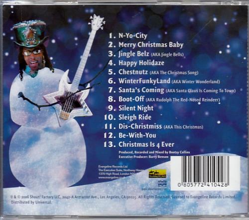 Bootsy Collins Christmas Is 4 Ever CD album (CDLP) UK OOYCDCH381279