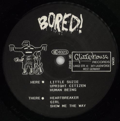 Bored! Bored! 12" vinyl single (12 inch record / Maxi-single) German C9212BO561035