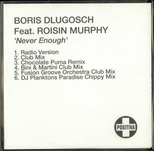 Boris Dlugosch Never Enough CD-R acetate UK DLUCRNE498954