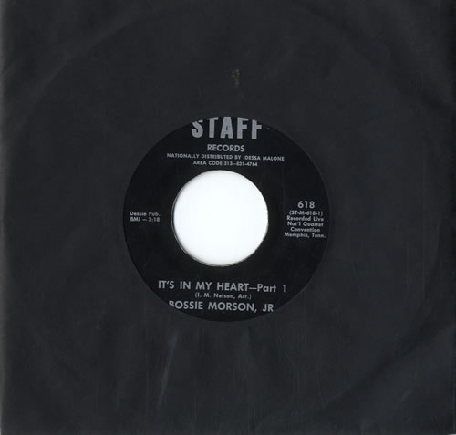 Bossie Morson, Jr. It's In My Heart 7" vinyl single (7 inch record / 45) UK EY907IT576298