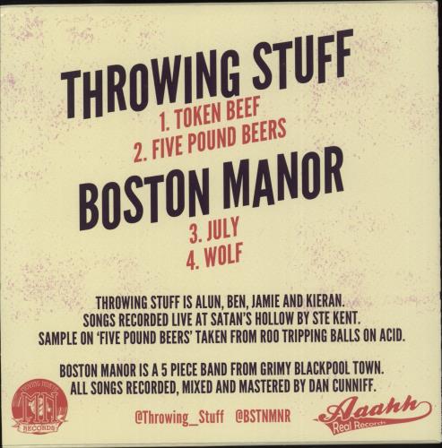 Boston Manor Split - Mellow Yellow Vinyl 7" vinyl single (7 inch record / 45) UK I9U07SP865635