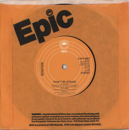 Boston A Man I'll Never Be 7" vinyl single (7 inch record / 45) UK BOS07AM585432