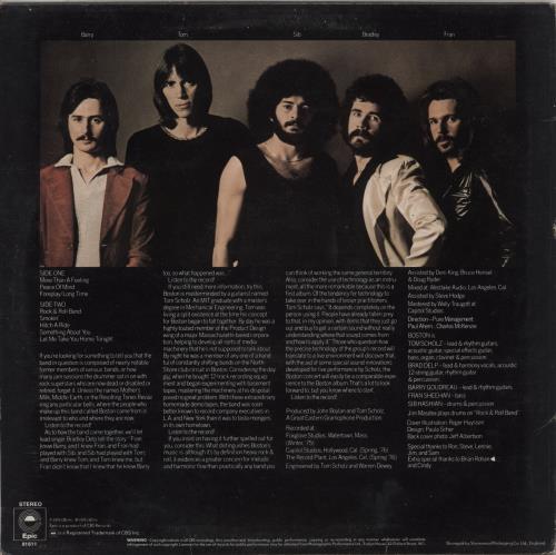 Boston Boston - EX vinyl LP album (LP record) UK BOSLPBO761215