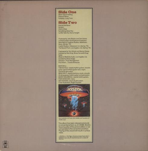 Boston Boston picture disc LP (vinyl picture disc album) US BOSPDBO383422