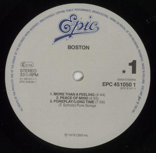 Boston Boston/Don't Look Back 2-LP vinyl record set (Double LP Album) UK BOS2LBO874646