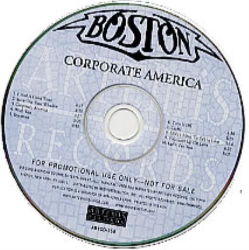 Boston Corporate America CD album (CDLP) US BOSCDCO226114
