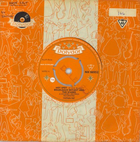 Boudleaux Bryant And The Sparks Hot Spot 7" vinyl single (7 inch record / 45) UK 58607HO818263