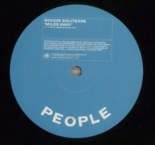 Bougie Soliterre Miles Away 12" vinyl single (12 inch record / Maxi-single) UK 9Z612MI868797