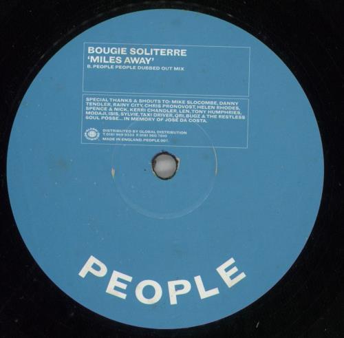 Bougie Soliterre Miles Away 12" vinyl single (12 inch record / Maxi-single) UK 9Z612MI868797