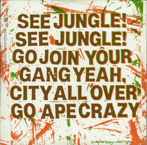 Bow Wow Wow See Jungle! (Jungle Boy) (Re-Mixed Version) 12" vinyl single (12 inch record / Maxi-single) UK BWW12SE790380