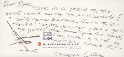 Bowery Electric Without Stopping 12" vinyl single (12 inch record / Maxi-single) UK BF312WI868894