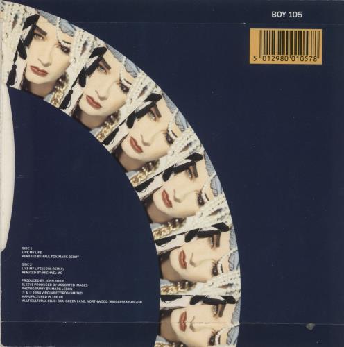 Boy George Live My Life 7" vinyl single (7 inch record / 45) UK BOY07LI34264
