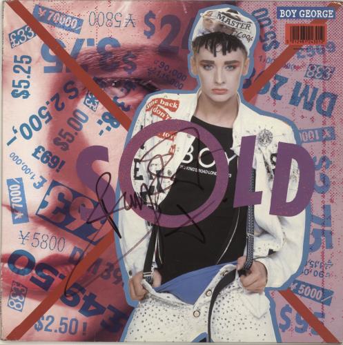 Boy George Sold - Autographed vinyl LP album (LP record) UK BOYLPSO691297