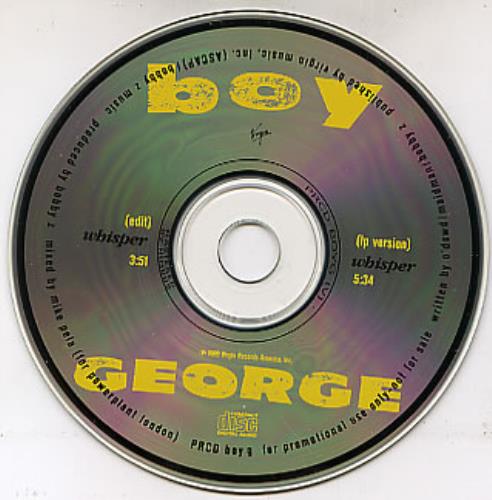 Boy George Whisper CD single (CD5 / 5") US BOYC5WH00065