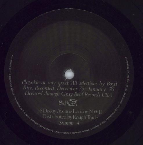 Boyd Rice Boyd Rice - VG Sleeve vinyl LP album (LP record) UK OYELPBO820045