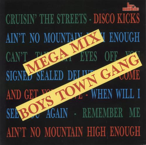 Boys Town Gang Mega Mix 12" vinyl single (12 inch record / Maxi-single) French BQ812ME726254