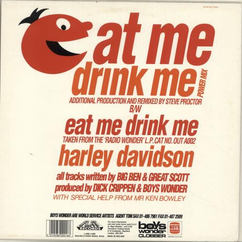 Boys Wonder Eat Me Drink Me 12" vinyl single (12 inch record / Maxi-single) UK F5-12EA696286