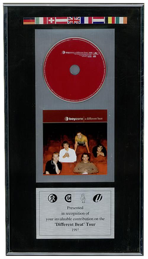 Boyzone A Different Beat in-house award disc UK BYZAIAD473124