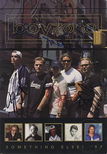 Boyzone Something Else - Fully Autographed! tour programme UK BYZTRSO403296