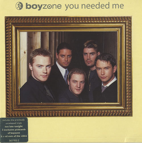 Boyzone You Needed Me CD single (CD5 / 5") UK BYZC5YO159404