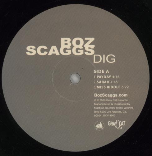 Boz Scaggs Dig - 180gm Vinyl 2-LP vinyl record set (Double LP Album) US BOZ2LDI868332