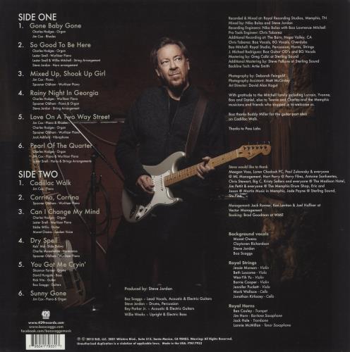 Boz Scaggs Memphis vinyl LP album (LP record) US BOZLPME867874